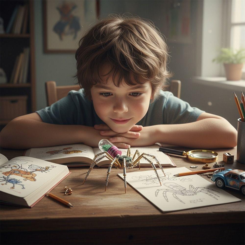 3D-pussel Metallmodellkit Metall Cyberpunk-insekter Monteringspussel DIY-aktiviteter