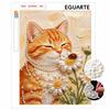 Ginger Cat Pearl Painting Handmade Diy Pearl Art Painting Stickers Home Decoration Gifts