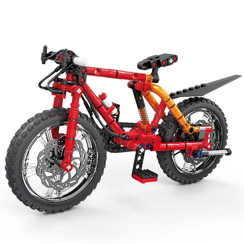 

2 Style Bicycle Building Blocks Mountain Bike Model Decoration Simulation Car Model Children Educational Assembled Toys красный
