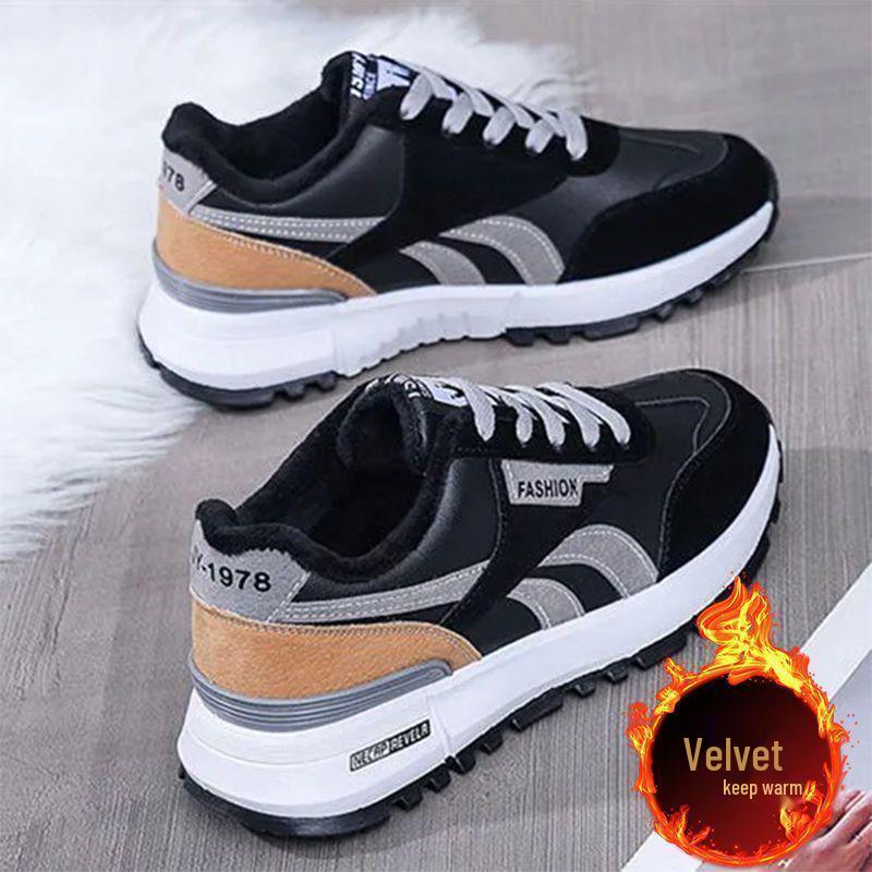 

Women s Plus Size Fleece-Lined Cotton Sport Shoes for Wide Feet Winter Style Size 35 (Runs Small)