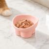 Large Diameter Neck Protection Bowl Anti-knock High Foot Bowl Easy Clean Water Bowl  Wet Dry Food