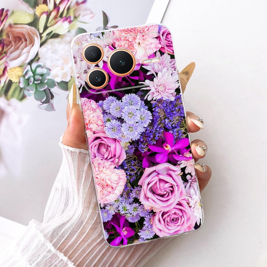 For Honor Power 2 Case SER-AN00 Cute Cat Flowers Painted Cover Soft Slim Phone Case For Honor Power DVD-AN00 HonorPower 2 Fundas