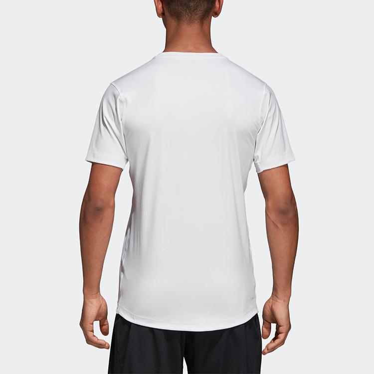 Adidas Freelift Fit Climacool Training Breathable Round Neck Short Sleeve T-Shirt Men Tops White CX0212