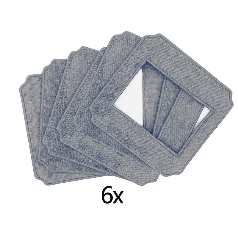 Glass Cleaning Mops for W140 Vacuum Cleaner Robot , 24x24cm Washable Clothes Rags for Washing Windows Spare Parts Accessories