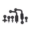 1/3Pcs For 13 12 Insta360 Action 5Pro Pocket 3 Holder Socket Arm Connector Phone Stand 17Mm Ball Head Adapter Mount 1/4" Screw