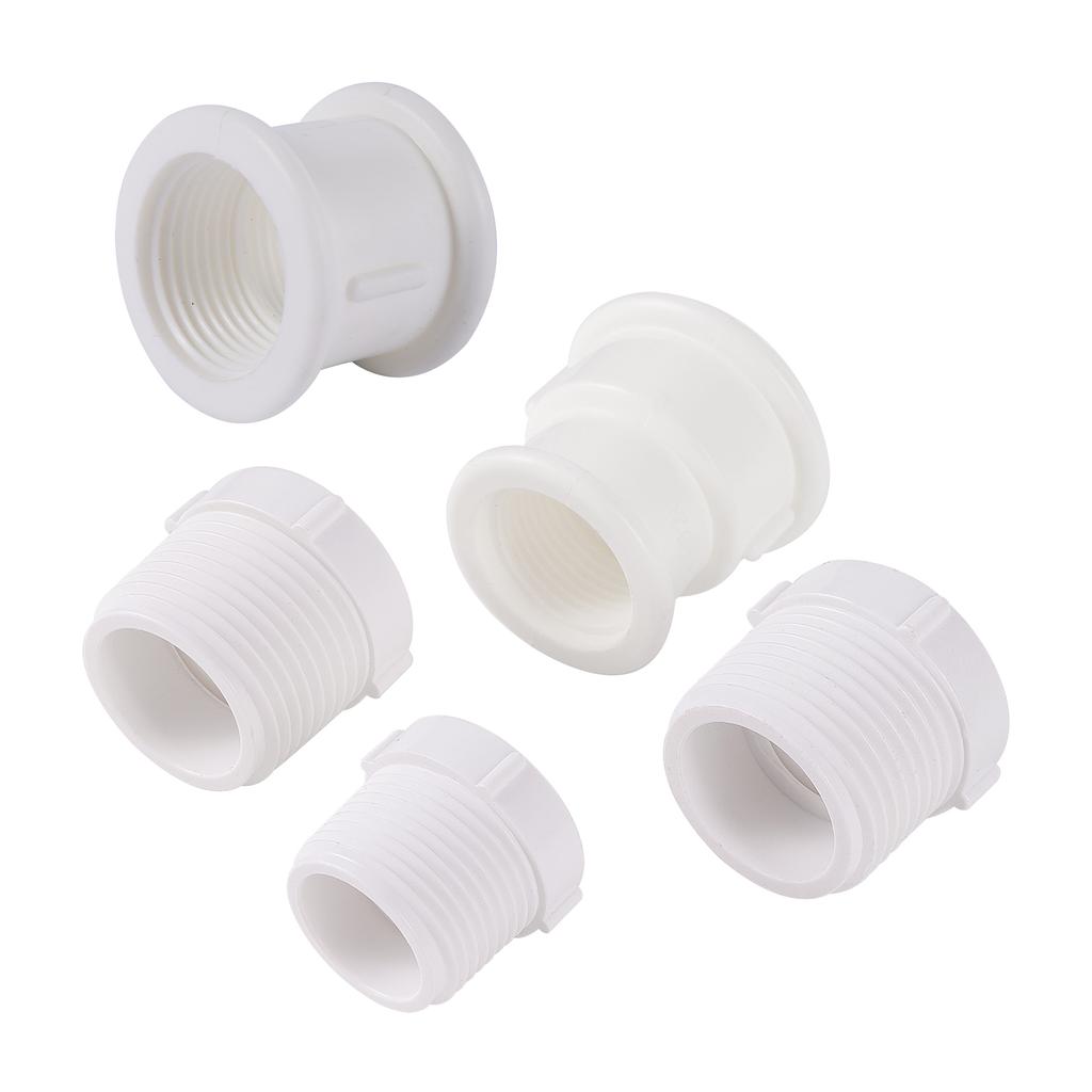 1" 3/4" 1/2"1” Thread Fittings Plastic Fittings Threaded Pipe Fittings Adapter Garden Irrigation Water Fittings