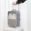 Large Capacity Shoe Bag for Travel Daily Use Storage Pouch Waterproof Top Handle Smooth Zippers Grey