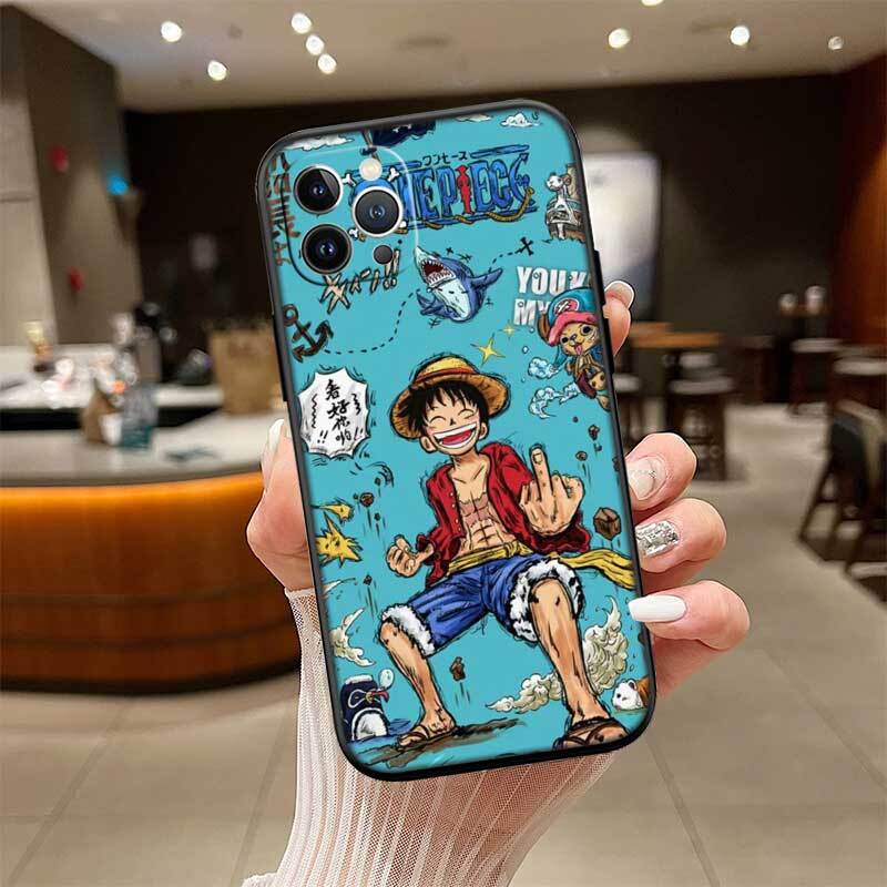 One Piece ACE Luffy Sabo Shockproof Phone Case for iPhone 6 6s 7 8 11 12 13 14 15 16 17 16E XS Pro Max XR X SE Air