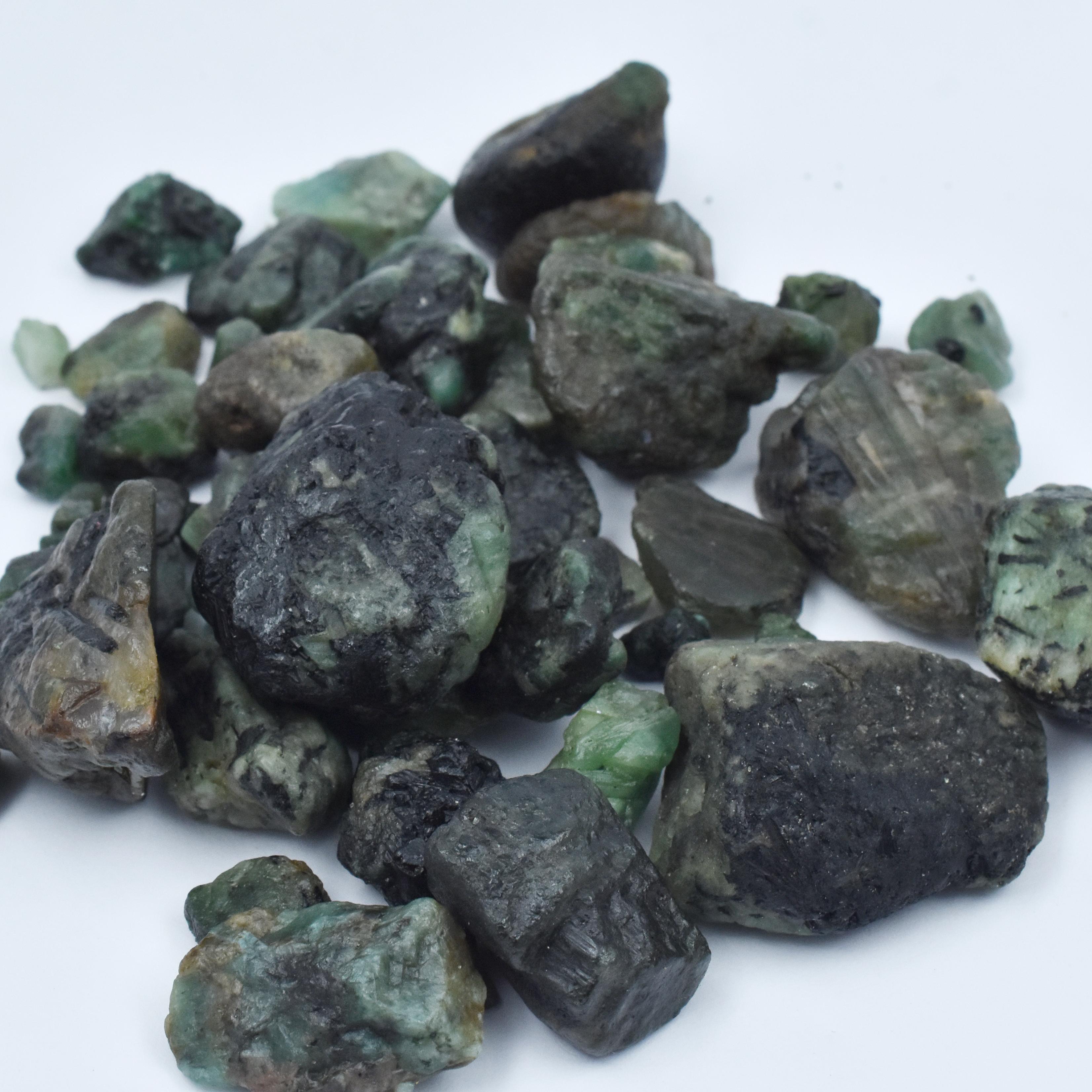 

Uncut Raw Rough 7500 Ct Natural Lot Green Emerald Loose Gemstone CERTIFIED LR-56-SA