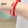 Gender-neutral Bracelet Unisex Hand Rope Adjustable Handmade Braided Solid Color