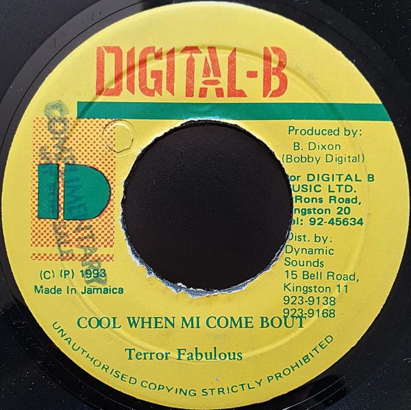 

7-дюймовая пластинка TERROR FABULOUS - Cool When Mi Come Bout NONE Digital-B 1993 Ямайка Регги, Ска и Даб Б/У