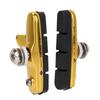 1Pair Light Weight Road Bike Folding Bicycle Parts Brake Shoes Pads Accessory Parts (Gold)