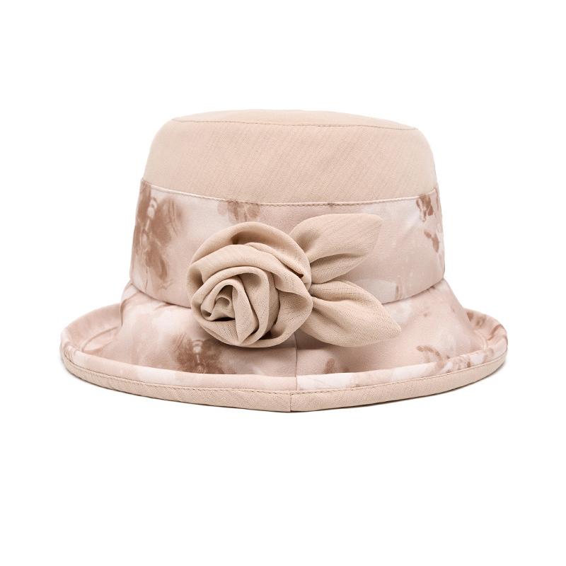 Summer Thin Mother Hat Anti-Ultraviolet Sunshade Flower Travel Sunscreen Hat Women Fisherman Hat