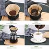 i Cafilas [DG01DF]  Disposible Paper Filter "V" Shape Drip Coffee Cup Strainer Sheet Unbleached Natural Cone Tool for Espresso Machine Mocha Pot