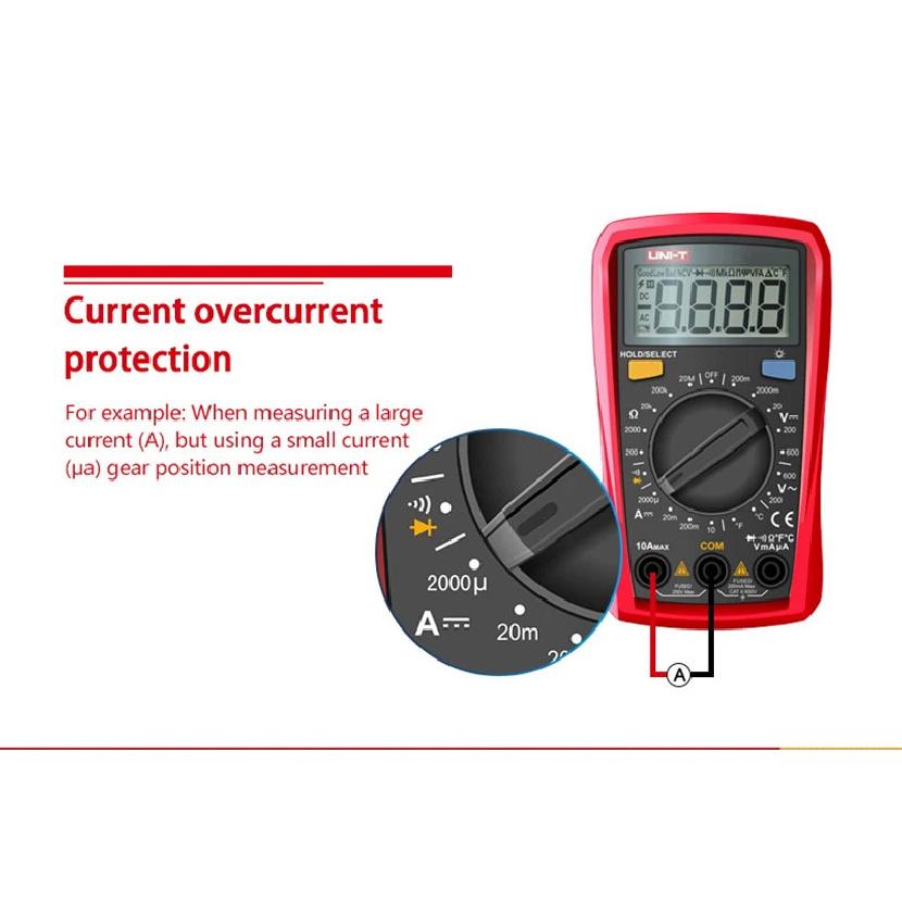 UNI-T Mini Multimeter UT33A+ UT33B+ UT33C+ UT33D+ UT120A UT120B UT120C UT123 UT123D UT125C Pocket Size Digital Multimeter