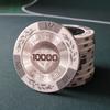 10 db 39 mm-es Texas Hold'Em zseton, Búzakalász agyagzsetonok Texas Hold'Em Kreatív sakk- és kártyaterem Pókerterem Pókerérme Asztali játék