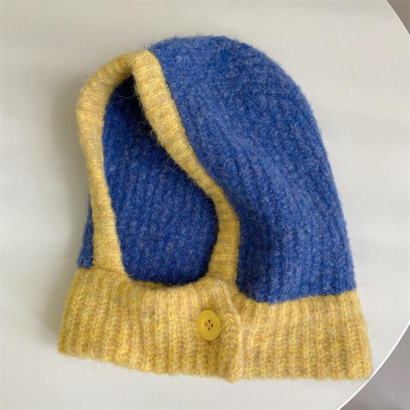 Winter Hats for Women Girls Warm Hooded Scarf Beanie for Female Youth Balaclava Kniting Skull Cap Ear Flap