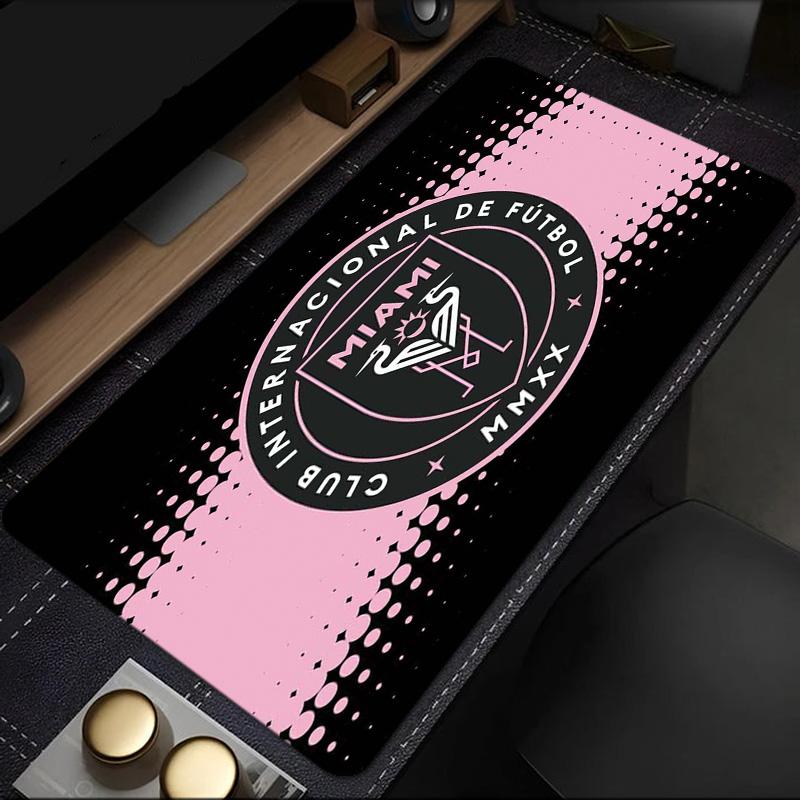 Inter Miami Fc Crest mouse pad, rubber base, esports desk mat, mouse pad for gamers and office use, gaming desk , easy to clean mat