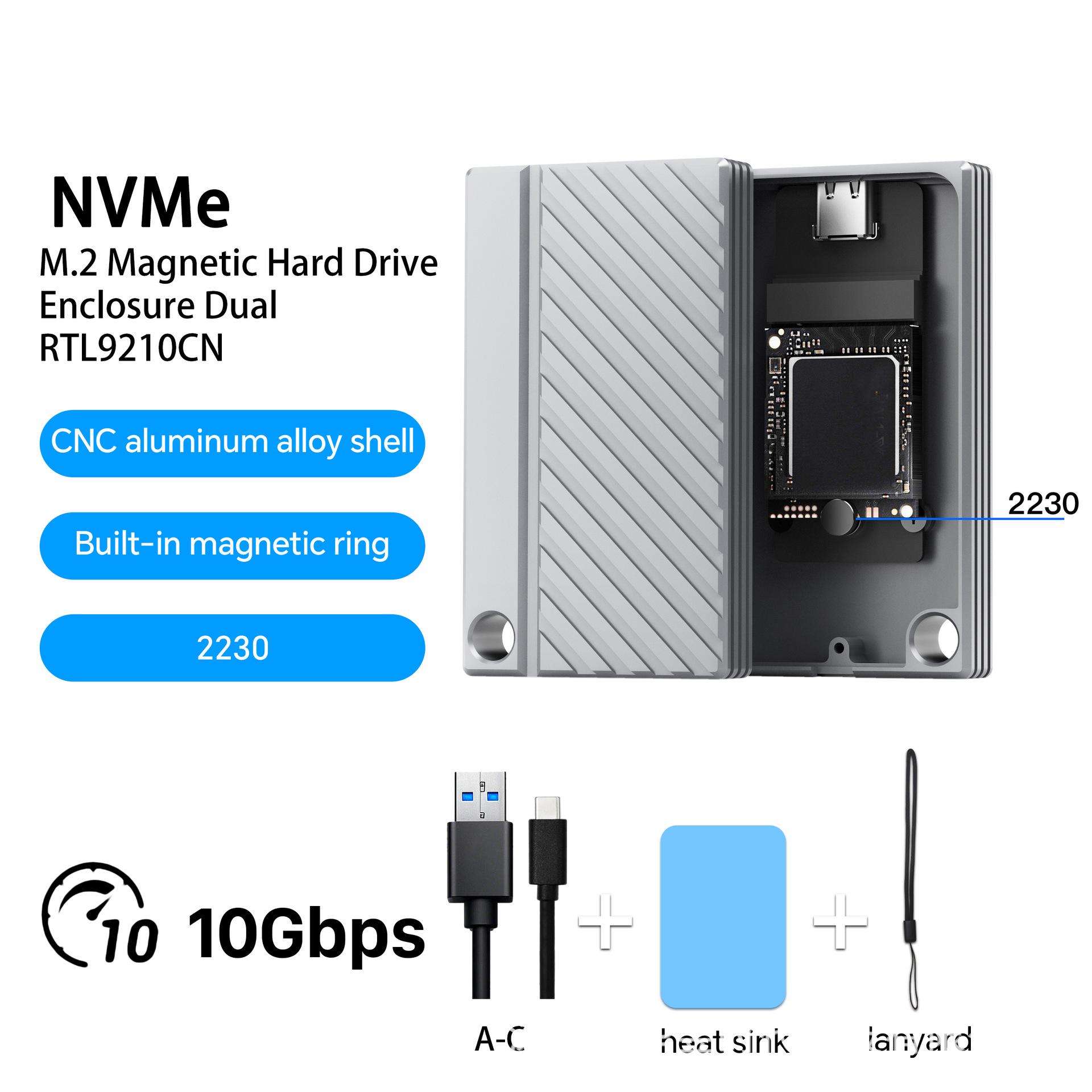 

Високошвидкісний корпус 10G для жорсткого диска M.2 NVMe до Type-C для фотографії та зовнішнього запису.