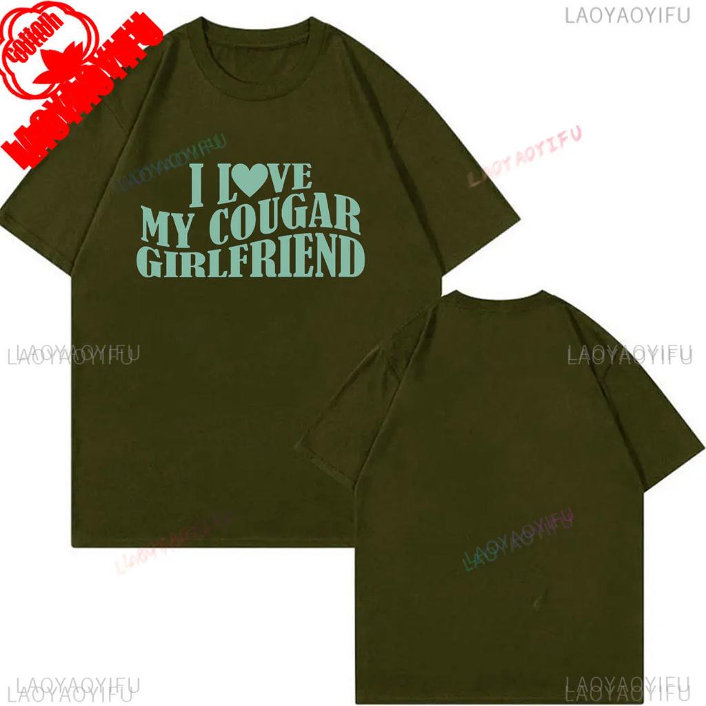 My Girlfriend Is Hotter Than You Cotton Shirt Fun Boyfriend Tops Gift for Valentines Aesthetic Tee Summer Streetwear Men Tshirt