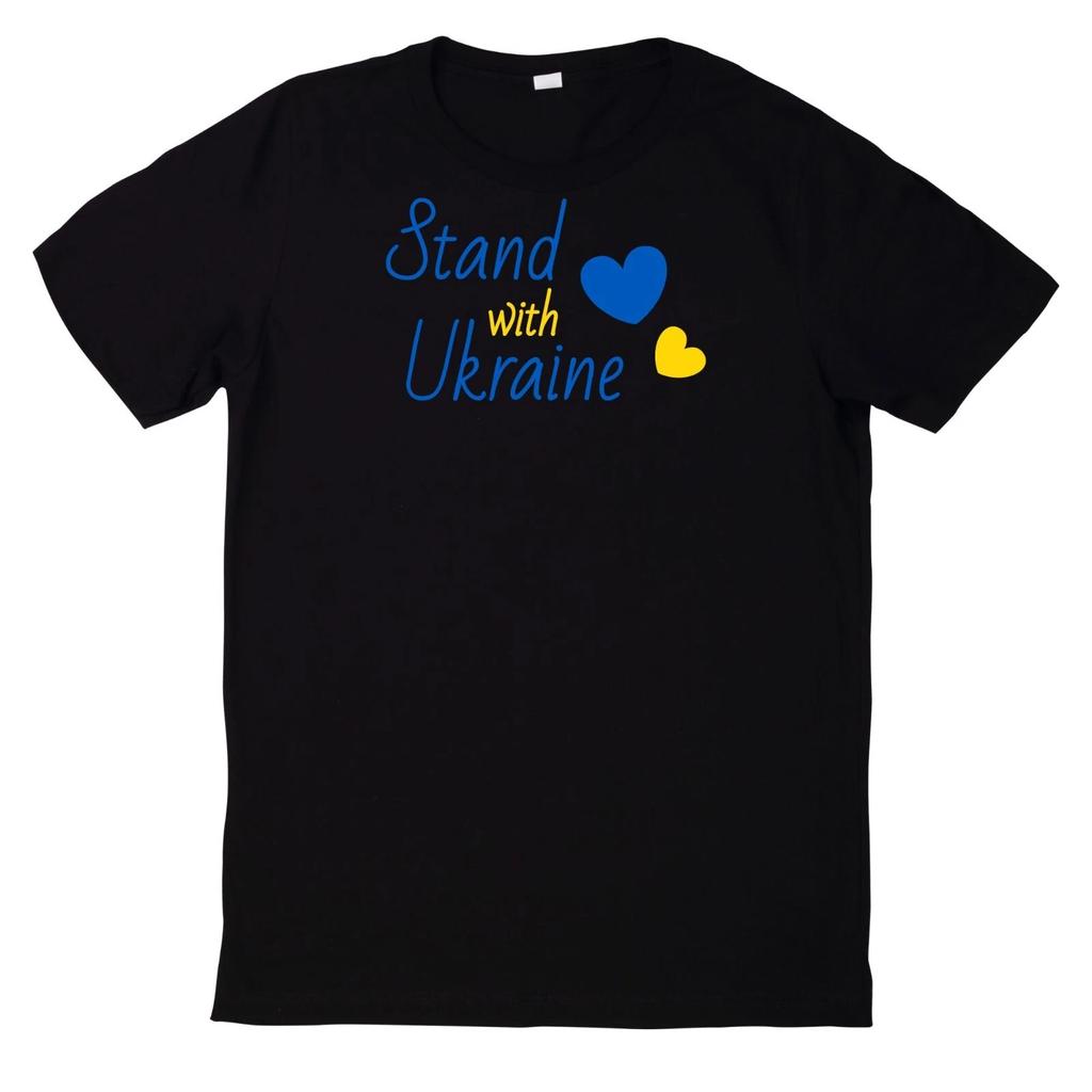 T-Shirt Stand With Ukraine Flagge Peace Frieden Spruch