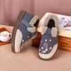 Women's Ethnic Cloth Shoes Warm Mother Shoes Cotton Shoes Piled Thickened Embroidered Shoes