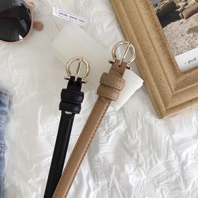 Stylish Cozy And Womens Pu Leather Belt With Chic Gold Buckle Available In Multiple Color Choices