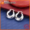 925 Sterling Silver Delicate Round Teardrop Earrings for Women, Fashionable Wedding Party Gift Jewelry Accessories