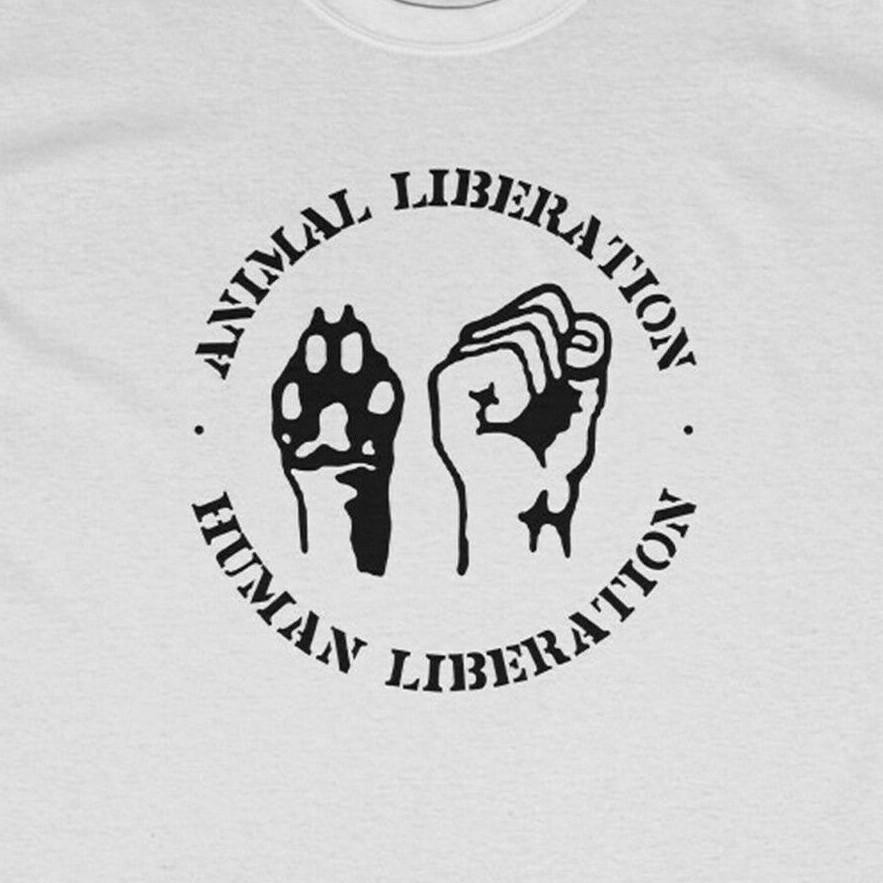 ANIMAL LIBERATION HUMAN LIBERATION T-Shirt vegan straight edge L
