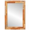 Bathroom Mirror with Storage Artisan Oak Finish 50 x 70 x 2.5 cm