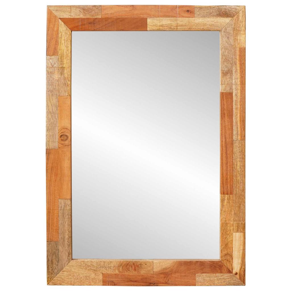 Bathroom Mirror with Storage Artisan Oak Finish 50 x 70 x 2.5 cm