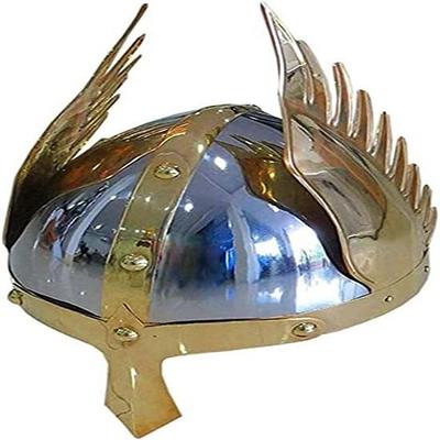 Winged Helmet Emperor Wings Armour Helmet for Adult | Medieval Costumes Helm SCA LARP Replica Costume Cosplay
