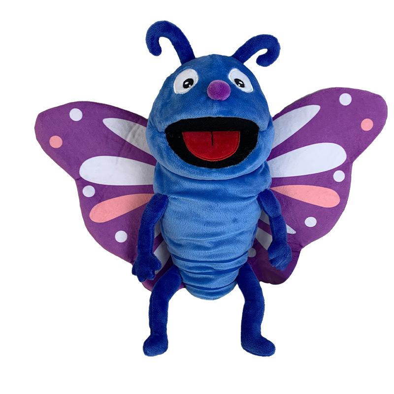 

Животное Насекомое Плюшевые Ручные Куклы Бабочки Пчелы Детская Утешительная Кукла Игрушки Purple Butterfly
