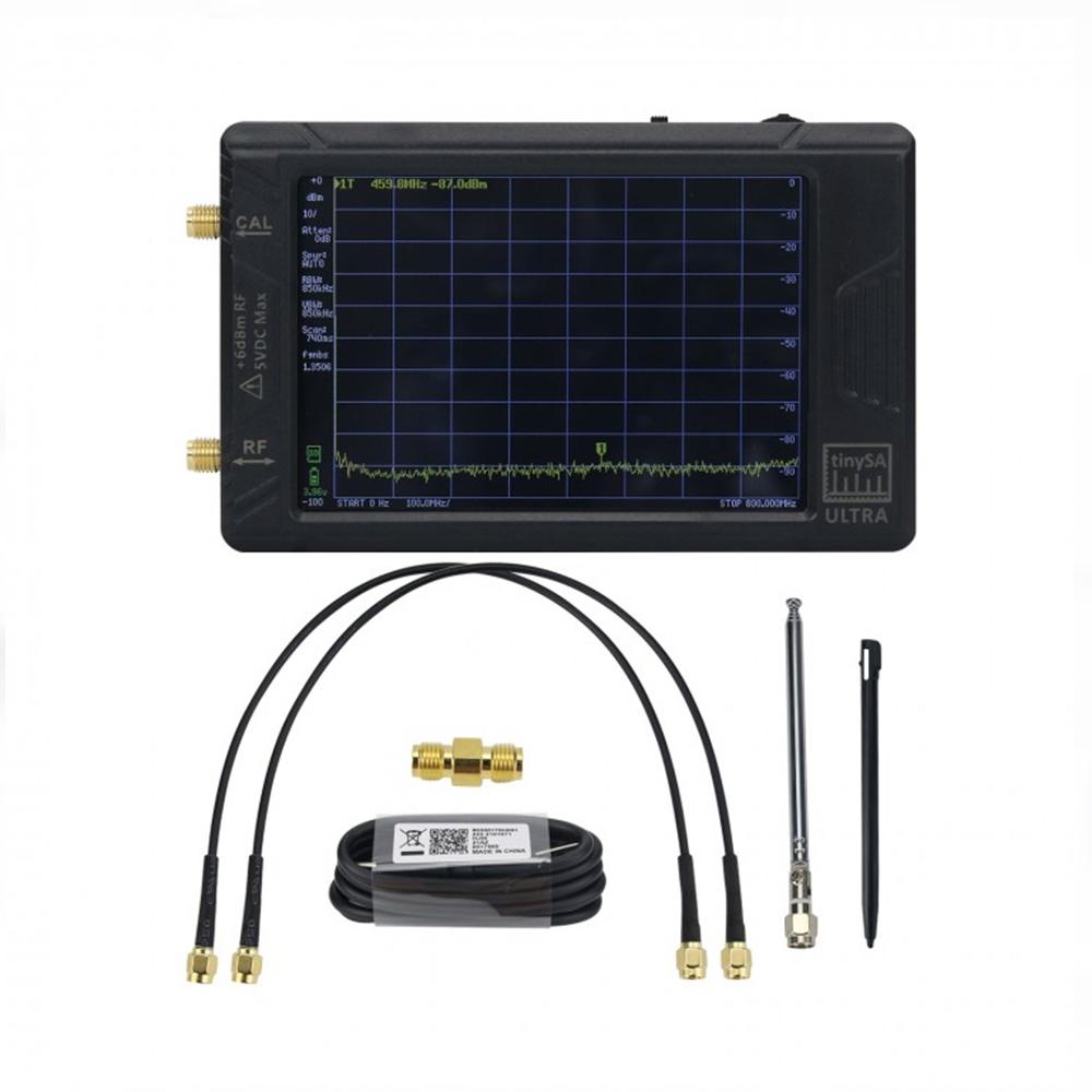 TinySA Ultra - 4 Inch Handheld Spectrum Analyzer 100kHz-5.3GHz RF Signal Generator With 32GB Card Type-C Portable RF Analyzer
