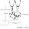 Her Matching Puzzle Stainless Steel Couples
