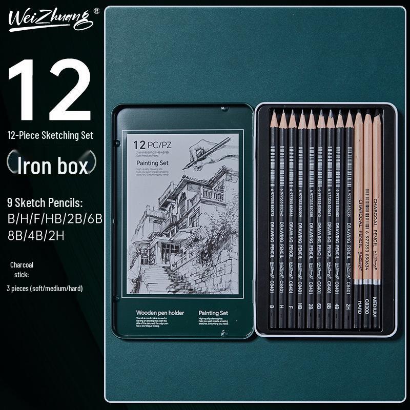 Art Sketching Blending Stumps Set: 9-Piece Kit for Drawing, Blending & Smudging
