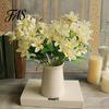 1 Boeket Kunstmatige Fake Mini Lelie Bloem Plant Home Office Wedding Party Decor