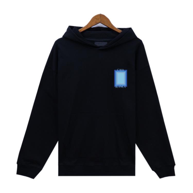 Unisex Trendy European & American Loopback Hooded Sweatshirts - Autumn/Winter, Featuring Loose Casablanca Style