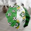Automatic Open/Close Football Print Umbrella with Soccer Canopy&8-Rib Frame - Lightweight Portable Travel Umbrella Suitable