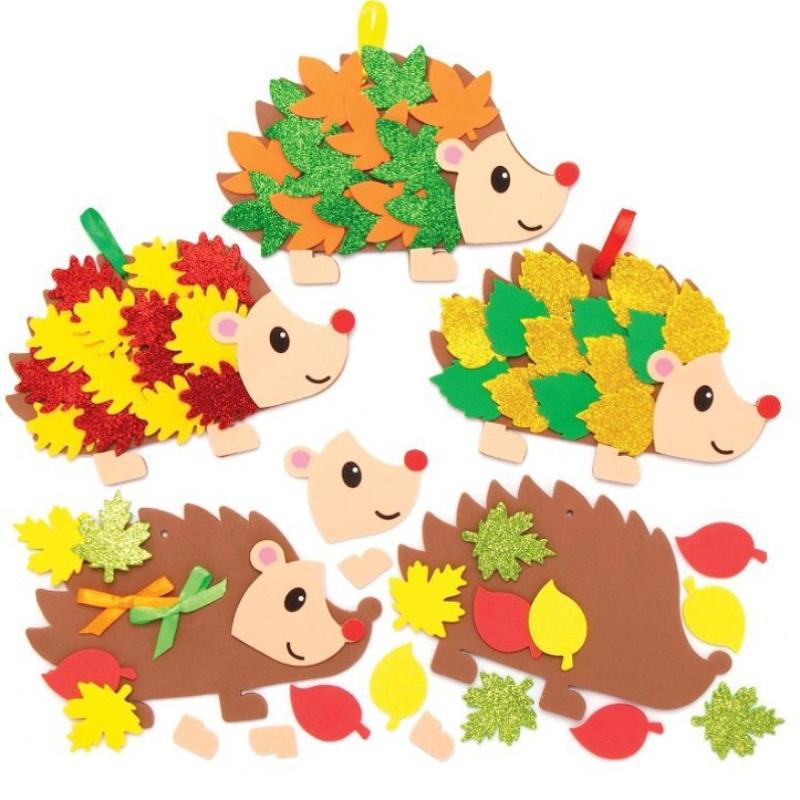 

Милые фетровые животные, украшения, набор для осенней поделки «Ежик и листья», осенний ручной работы, украшения на День благодарения