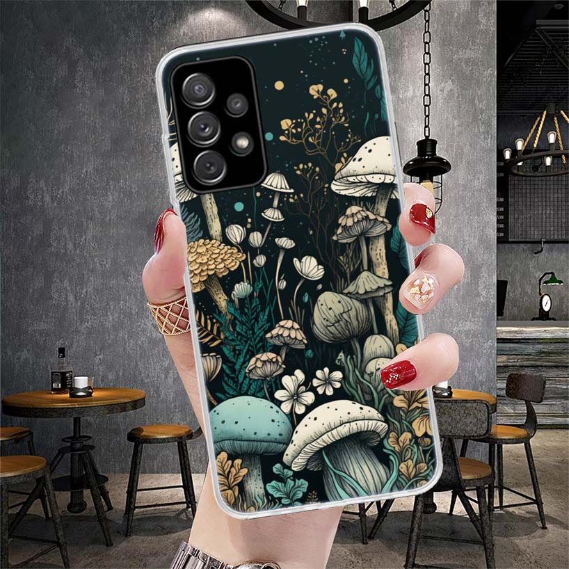 Weird Mushroom Psychedelic Soft Phone Case For Samsung Galaxy S22 S23 S24 S25 Edge S26 Ultra S20 FE S21 Plus + Fundas Coque Gala
