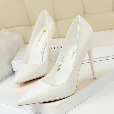 Fashion Women Korean Version Fashion Shallow Mouth Office Shoes Stiletto Party Single Shoes Female Comfort Women Heels Simple 9511-17