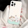 Cute M-mikko C-characters For IPhone 11 12 13 14 15 16 17 Pro Max Plus Air Transparent Clear Shockproof Case