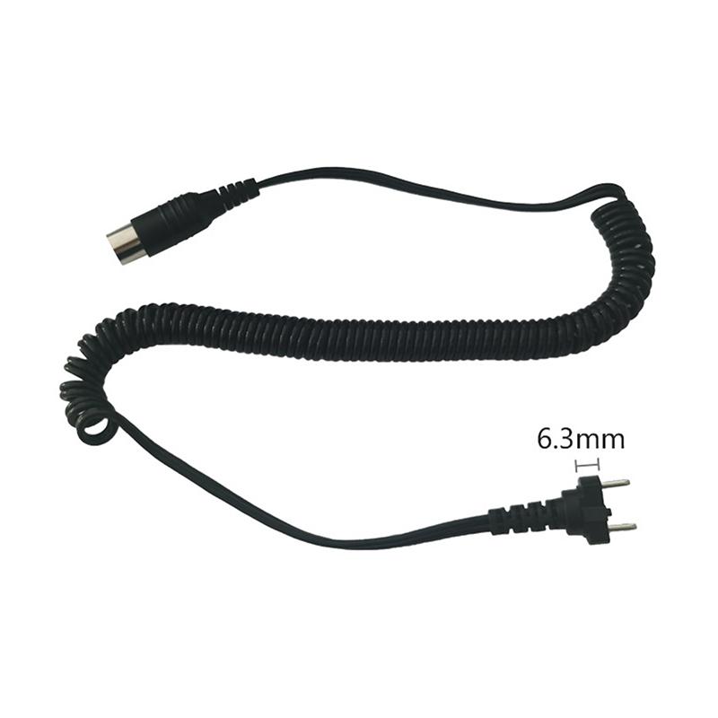 Black Grey 3-pin 9mm 6mm For Marathon Strong 210 204 90 105L 102L Nail Handle Power Cable Electric Manicure Drill Spring Wire