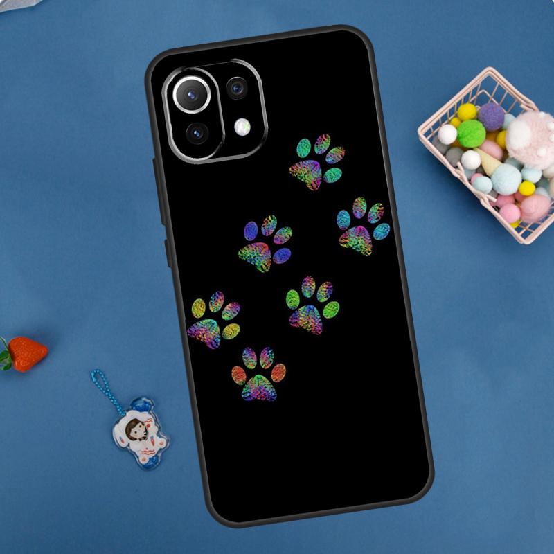 Dog Paw Case For POCO F5 X3 X5 Pro X4 F4 GT C40 M5s F3 Cover For Xiaomi 13 12 Lite 12T 11T Pro 12X