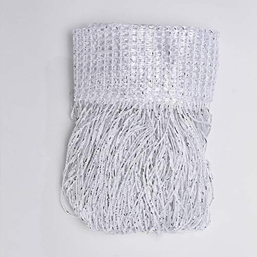 Door Fringe Curtain Door Curtains,Rare Flat Silver Ribbon,Thread Fringe Window Panel Room Divider Cute Strip Tassel Party Events Sequin(1Pack, Black)