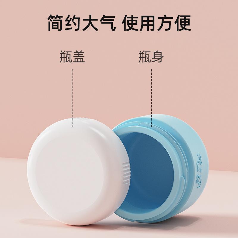 Viral Silicone Travel Pill Box, Mini Refillable Cream Jar Portable Container for Medicine & Lotion, Aesthetic Essential