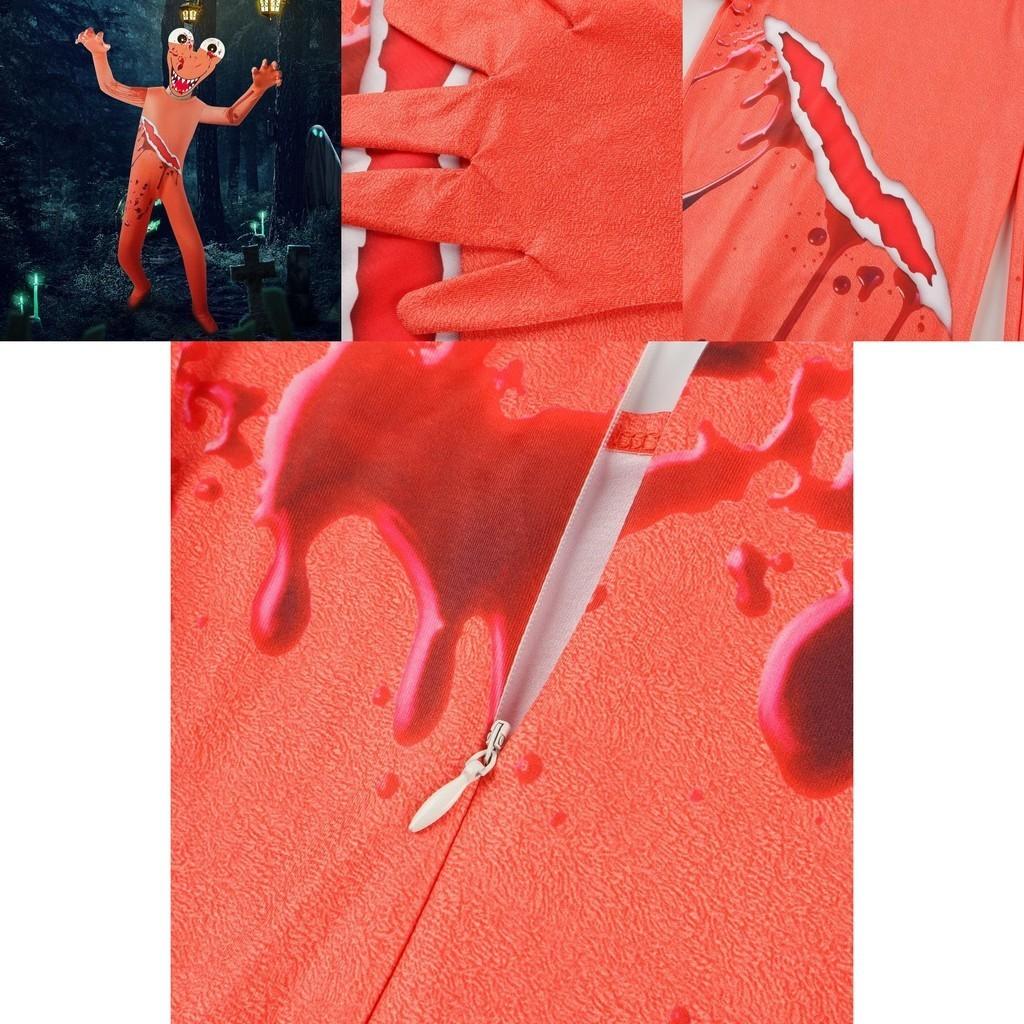 Roblox Rainbow Friends Orange Jumpsuit Kostüm für Kinder mit atmungsaktivem Polyesterstoff