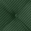 Seat Cushion Set 4 Pcs Dark Green 40 X 40 X 6 Cm Cord Fabric