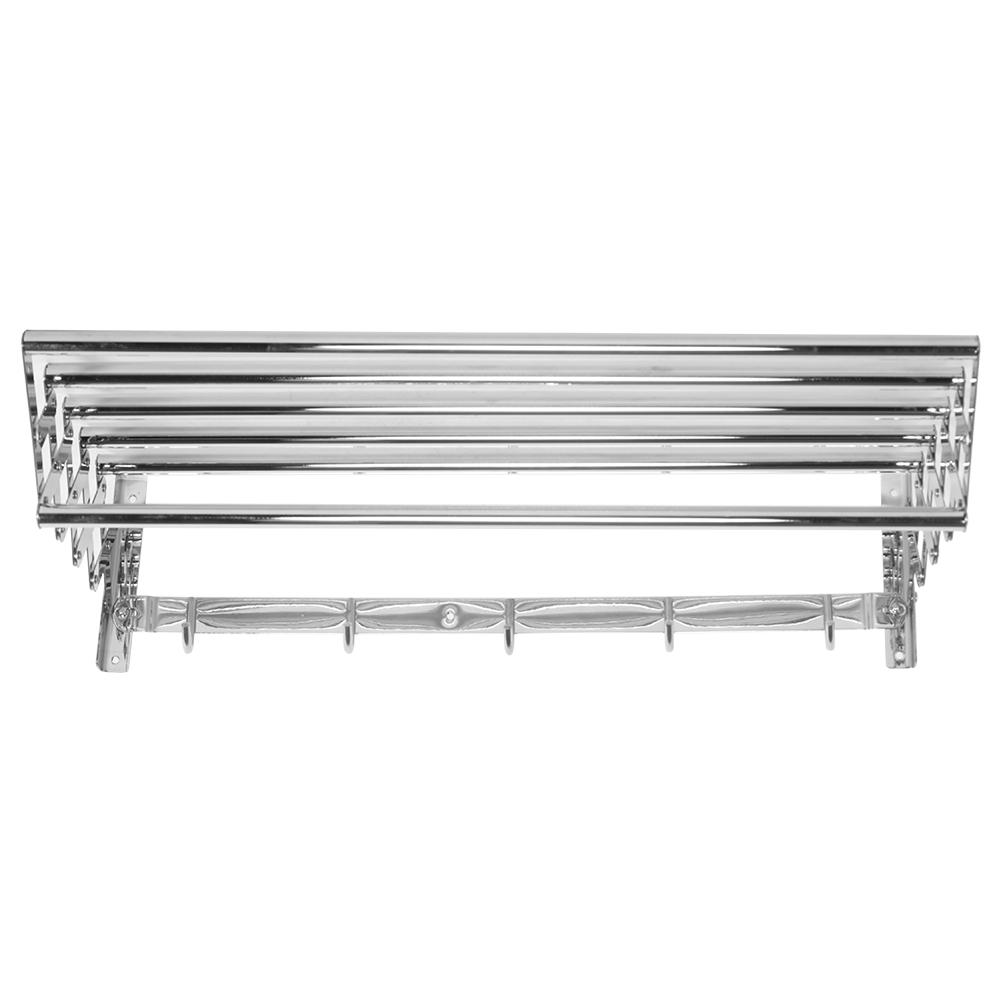 Stainless Steel Retractable Towel Rack Bath Towel Holder Storage Organizer for Home Hotel Use